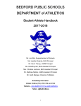 Athletics Handbook - Bedford Public Schools