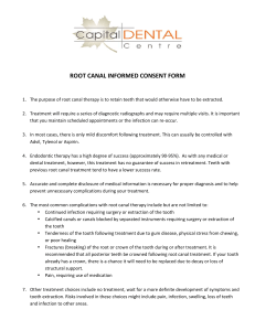 root canal informed consent form