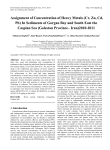 Assignment of Concentration of Heavy Metals