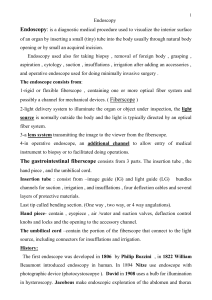 1 Endoscopy Endoscopy: is a diagnostic medical procedure used to