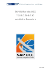 Section 1: Installing SAP GUI for Mac OS X 7.20 or 7.30 or 7.40