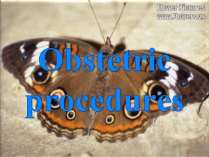 Obstetric procedures