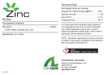 Technical Data 4% Zinc Guaranteed Analysis Zinc(Zn) 4.00%