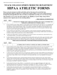 hipaa athletic forms