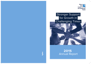 Stronger Support for Growth in Challenging Times Annual Report