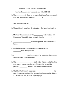 scale to rate the total energy an earthquake releases