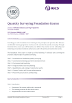 Quantity Surveying Foundation Course