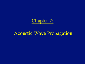 Chapter 2: Acoustic Wave Propagation