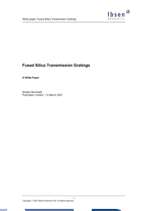 Fused Silica Transmission Gratings