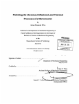 Modeling the Chemical, Diffusional, and Thermal