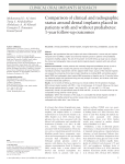 Comparison of clinical and radiographic status around dental