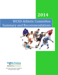 2014 Athletic Committee Summary and Recommendations