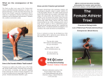 The Female Athlete Triad - THE Center for Disordered Eating