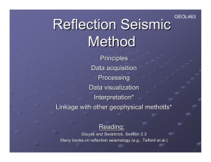 Reflection Seismic Method
