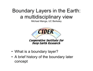 Boundary Layers in the Earth: a multidisciplinary view
