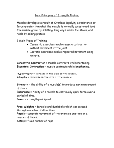 Basic Principles of Strength Training