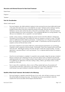 Root Canal Informed Consent