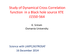 Study of Dynamical Cross Correlation in a Black hole source