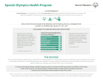Special Olympics Health Program Impact Statement
