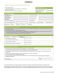 Health Savings Account Enrollment Form