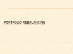 Portfolio rebalancing is the process of bringing the different asset