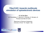 TiberCAD: towards multiscale simulation of optoelectronic devices