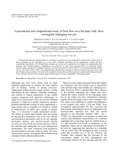 Experimental and computational study of fluid flow on a flat plate