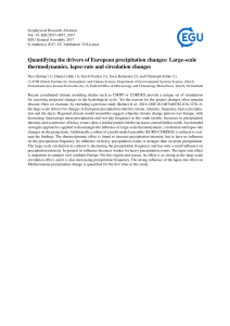 Quantifying the drivers of European precipitation changes: Large