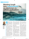 Meeting tough new requirements on elastomers in oilfield applications