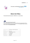 Glove Use Policy - Doncaster and Bassetlaw Hospitals NHS