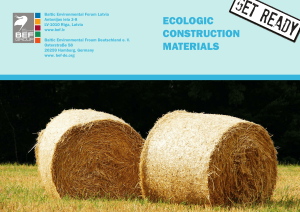 ecologic construction materials - Intense