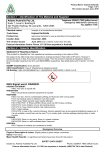 Section 1 - Identification of The Material and Supplier Section 2