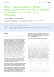 Biology and bioresorbable materials in cardiac surgery: why could