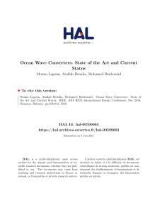 Ocean Wave Converters: State of the Art and Current - HAL