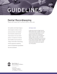 Guidelines – Dental Recordkeeping
