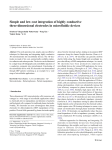 Simple and low cost integration of highly conductive three