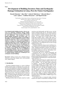 Development of Building Inventory Data and Earthquake Damage