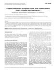 Candidal mediastinitis successfully treated using vacuum