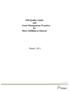 Fill Quality Guide and Good Management Practices