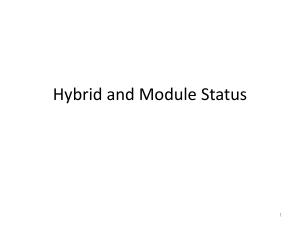 Single-sided Module Status
