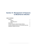 Section 14 Management of Exposure to Blood