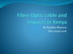Fibre Optic cable and impacts in Kenya