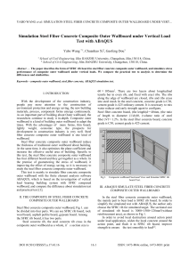 Simulation Steel Fiber Concrete Composite Outer Wallboard