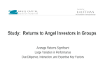 Study: Returns to Angel Investors in Groups