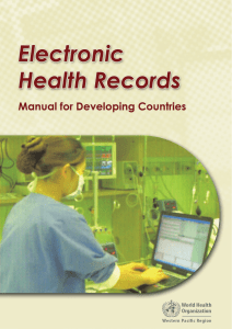 Electronic health records: manual for developing