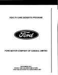 health care benefits program ford motor company of canada, limited