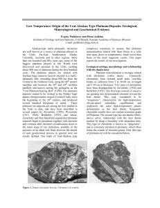 Low Temperature Origin of the Ural-Alaskan Type Platinum Deposits