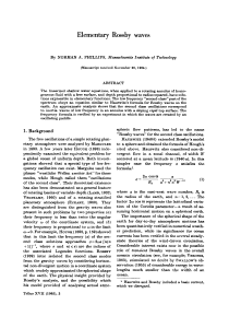 Elementary Rossby waves - Co