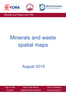 Minerals and waste spatial maps and supporting information