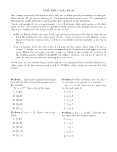 Math 3680 Practice Exam